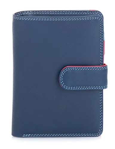 mywalit Leder Damen Geldbörse Large Wallet - 229-127 Royal - Damen-Geldbörsen mit 10 Kreditkartenfächern, 2 Notenfächern und einem transparenten Ausweisfenster. Praktisch mit Stift und Reißverschluss-Münzfach.