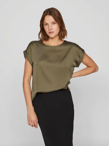 Vila Kurzarmshirt VIELLETTE S/S SATIN TOP von VILA