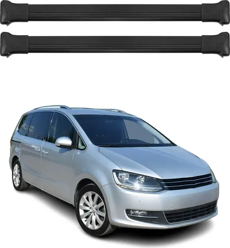 OMAC Dachträger Gepäckträger für VW Sharan 2010-2022 - Dachgepäckträger aus hochwertigem Aluminium, wasserbeständig und abnehmbar. Ideal für Fahrrad- und Skiträger, bietet eine einfache Installation und aerodynamisches Design für weniger Windgeräusche.
