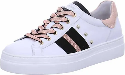 Nero Giardini Damen Sneaker low in Weiß, Größe 39 - Moderne Damen Sneakers aus hochwertigem Glattleder mit flachem Absatz und bequemer Schnürung, ideal für Freizeitaktivitäten. Perfekte Passform und herausnehmbares Fußbett für zusätzlichen Komfort.