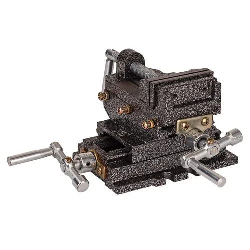 Maschinenschraubstock 2 Achsen mit 75mm Backenbreite - Klemmzwingen & Schraubstöcke, präzise 2-Achsen-Verstellung für flexibles Arbeiten und optimale Haltekraft.