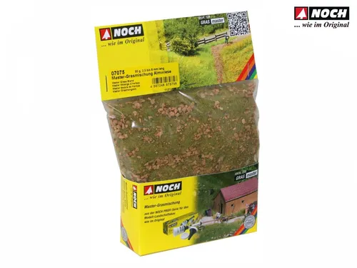 NOCH 07075 Master-Grasmischung Almwiese, 50 g Beutel, 2,5 bis 6 mm lang