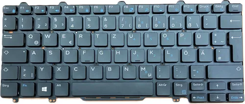 DEUTSCHE-Tastatur Keyboard Beleuchtung kompatibel für DEll LatituDE 12 (E7270-751C6)