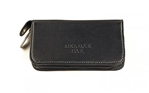 Karella Darttasche Deluxe PAK in schwarz, aureichend Platz für insgesamt 3 Dartsets, sehr robust und langlebig