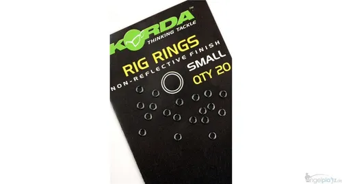Korda Rig Rings Rund Small 20 Stk. in schwarz von Korda