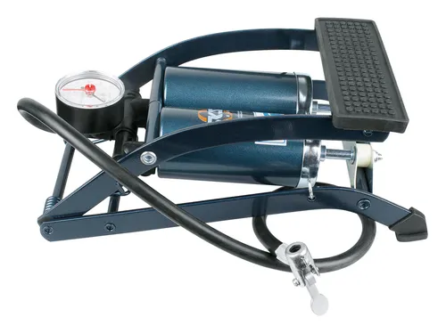 SKS Tretpumpe Doppelzylinder Twin Air - 10061 - Luftpumpen, leistungsstarke Doppelzylindertechnik für schnelles Aufpumpen von Reifen und Bällen.