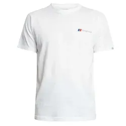 BERGHAUS CLASS LOGO TEE - Herren T-Shirt, pure white H03 (M) - Herren-Shirts mit klassischem Logo-Design, aus hochwertiger Baumwolle für optimalen Tragekomfort und lässigen Stil.