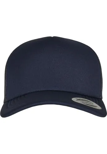 Flexfit Unisex Classic Curved Visor Foam Trucker Cap Baseballkappe, Navy, Einheitsgröße EU