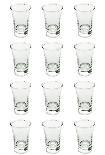 Schnapsgläser Shooter Stamper Glas klassische leichte V-Form 40 ml 12 Stück