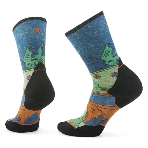 Smartwool Damen Trail Run Targeted Cushion Mountain Socken (Größe 38, blau)