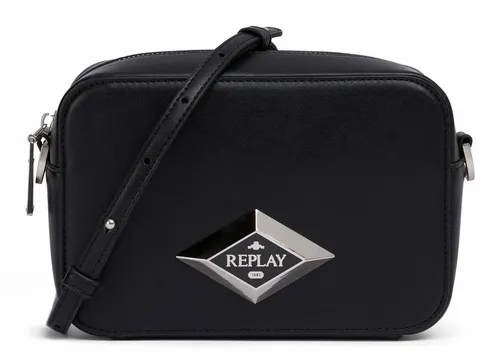 REPLAY Umhängetasche Crossbody Bag Black - Stylische Umhängetasche aus hochwertigem Kunstleder, mit verstellbarem Schulterriemen und geräumigem Hauptfach für all Ihre Essentials – ideal für lässige und elegante Outfits.