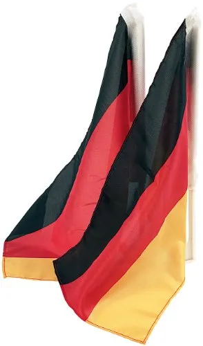 PEARL Deutschland Fahne: Autofahnen-Set Deutschland, 2er-Set (Deutschland Fahne Auto, Flagge Auto, Deutschlandfahne fürs)