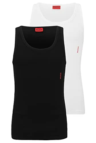 HUGO Herren Twin Pack Tank Top, Open Miscellaneous960, L EU von HUGO BOSS