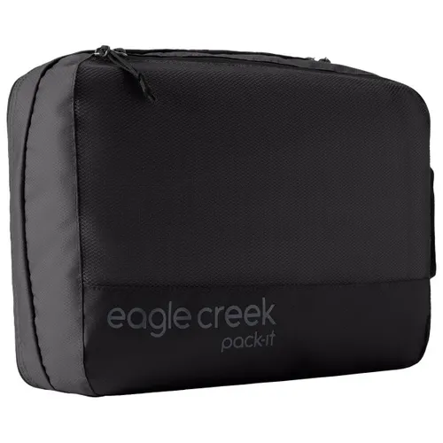 Eagle Creek Pack-It Reveal Clean / Dirty Cube M 36 cm - Black - Packsäcke für Abenteurer: Der Eagle Creek Clean/Dirty Cube M trennt sicher saubere und schmutzige Wäsche, hält Gerüche und Feuchtigkeit fern und bietet flexiblen Stauraum für deine Reisen.