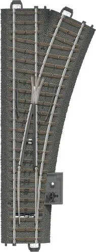 Märklin H0 C-Gleis (mit Bettung) 24612 Weiche, rechts 188.3mm 1St.