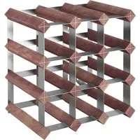 vidaXL Weinregal für 12 Flaschen aus massivem Kiefernholz - Rustikales Weinregal aus hochwertigem Kiefernholz mit Platz für 12 Flaschen. Perfekt zur stilvollen Aufbewahrung und Präsentation Ihrer Weinsammlung.