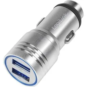 LogiLink USB-Zigarettenanzünder-Adapter PA0228, 2x USB-A, mit Nothammer, 12-24V, 2,1A, 10,5 Watt