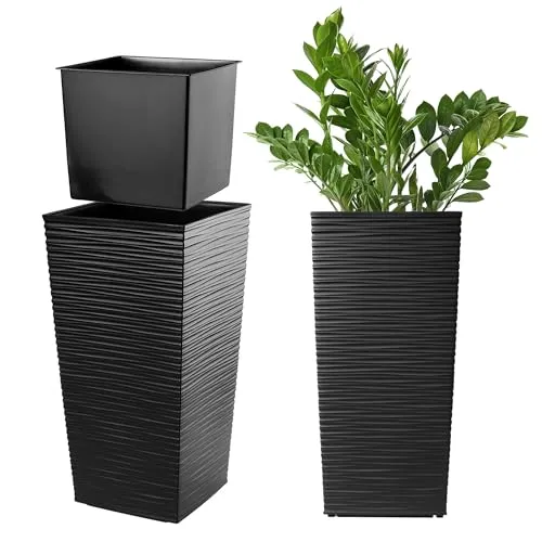 Blumentöpfe & Pflanzgefäße Schwarz von KADAX