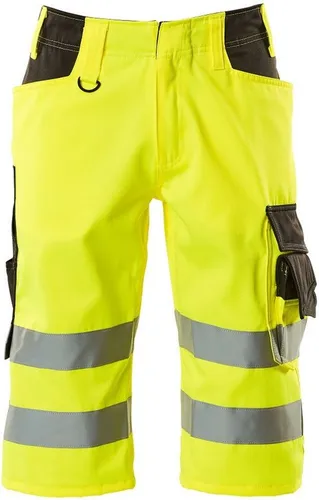 Dreiviertel-Hose MASCOT® Luton C48 – Fluoreszierend und Ergonomisch - Zweifarbige Dreiviertelhose mit schmutzabweisender Oberfläche und reflexiven Elementen. Ergonomisch geformte Beine und zahlreiche praktische Taschen für optimalen Komfort im Arbeitsalltag.
