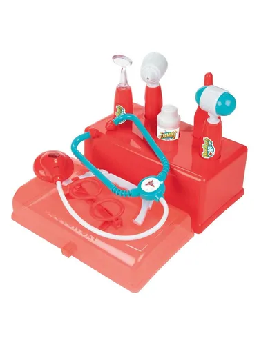Toi-Toys Doktorkoffer Rot mit 7 Zubehörteilen