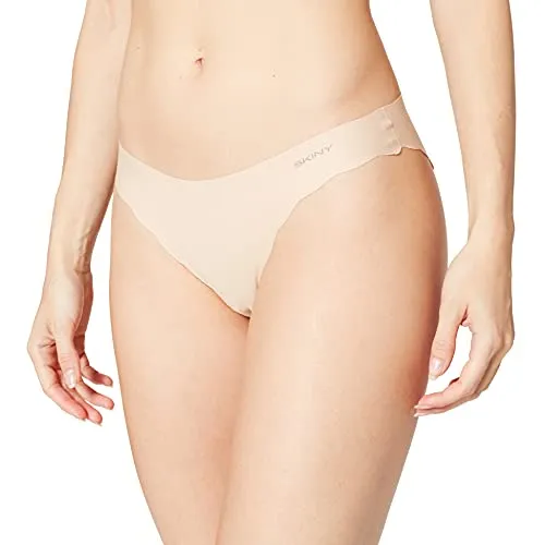 Skiny Damen Micro Essentials 085686 Brazilian Slip, Beige, 42 EU