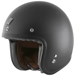 Bogotto V541 Jethelm, schwarz, Größe XS für Männer - Motorradhelm aus robustem Thermoplastik mit gepolstertem Verschlussriemen für hohen Tragekomfort und Sicherheit.