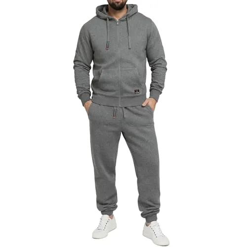 Höhenhorn Cozalp Herren Jogging Anzug D.Grau Gr. XXL - Streatwear Trainingsanzüge für Herren, aus atmungsaktiver Baumwolle für höchsten Tragekomfort und vielseitig einsetzbar – ideal für Sport und entspannte Abende.