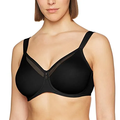 Triumph Damen Minimizer BH True Shape Sensation W01 1QQ06, Schwarz (Black 04), 70F - Funktionsunterwäsche, optimiert für größere Oberweiten - der BH formt ein schönes Dekolleté und bietet dank Komfort-Bügel und Lycra-Material höchsten Tragekomfort.