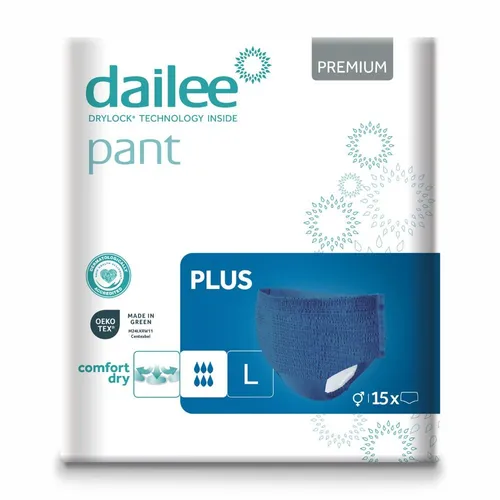 Dailee Pant Premium Plus Blue L, 15 Stück