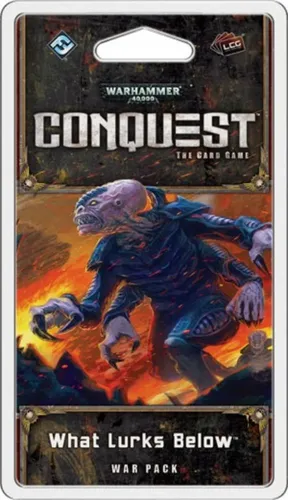 Warhammer 40.000 Conquest LCG: What Lurks Below War Pack - English - Gesellschaftsspiel für strategische Kämpfe im Warhammer-Universum, erweitert dein Spielerlebnis mit neuen Karten und Herausforderungen.