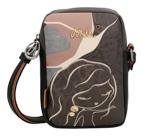Anekke Handytasche Mini Crossbody Bag - Stylische Smartphone-Hülle mit verspielten Details und Glitzer, ideal für unterwegs. Praktisches Zipperfach und Platz für Karten machen sie zum perfekten Begleiter.