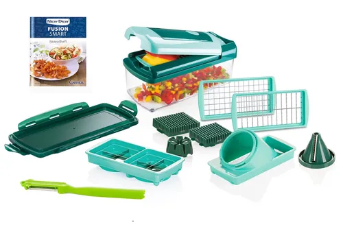 Genius Nicer Dicer Fusion Smart Set 12 tlg. Gemüseschneider + Börner Sparschäler