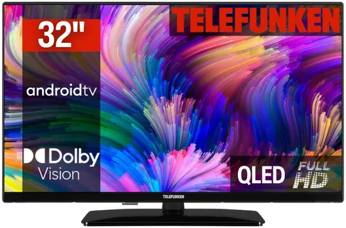 Telefunken D32Q751X2CW QLED-Fernseher (80 cm/32 Zoll, Full HD, Android TV, Smart-TV)