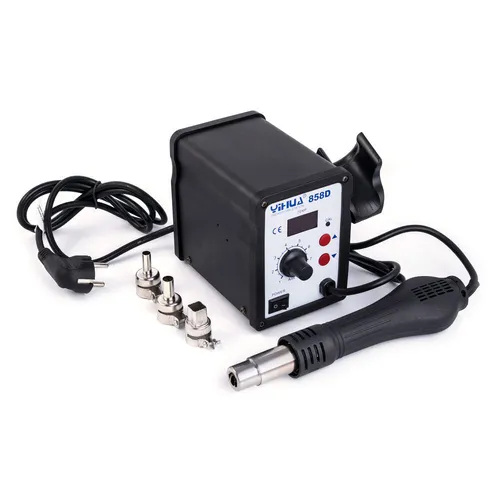 Yihua 858D Heißluftstation SMD Rework Station 650W 100 ° … 450 ° C 120L/Min LED