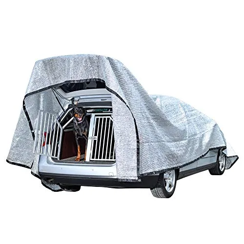 UV Schattennetz Auto Hund 3x4 m – Reflektierendes Sonnenschutznetz für Fahrzeuge