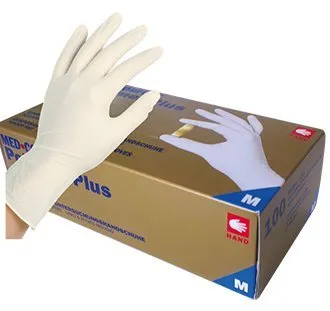 Latex Einmal- / Untersuchungshandschuh, Polymer Plus Größe S (1x100 Stück)
