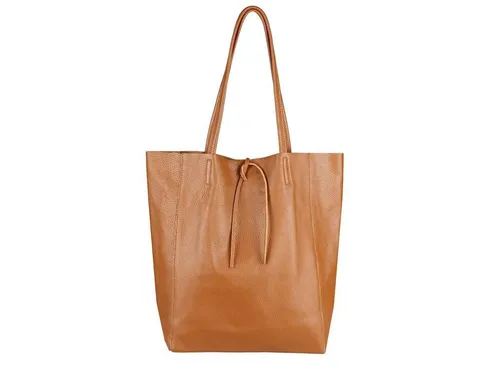 ITALYSHOP24 Schultertasche Made in Italy Damen Premium Leder SHOPPER Tasche HOBO Umhängetasche, Echtleder Business Bag leicht groß klassisch sicher geräumig Beutel