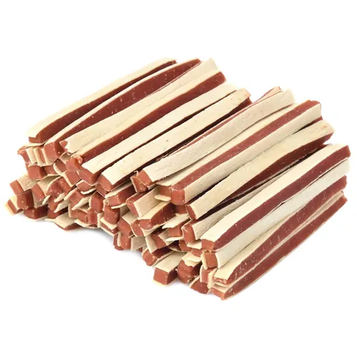Hundeleckerlis - Soft Entenstreifen Sandwich, gesunde Nahrungsergänzung 1kg