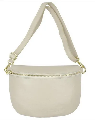 Sa-Lucca Bauchtasche Damen Bauchtasche Umhängetasche Cross Body Bag echt Leder, echt Leder, Made in Italy