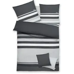 s.Oliver Bettwäsche Fenja 3-teilig, 135x200 oder 155x220 cm in grau von s.Oliver
