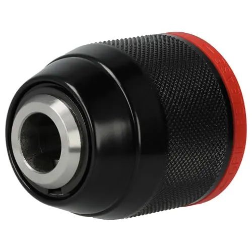 vhbw Schnellspannbohrfutter kompatibel mit Metabo PowerMaxx SB Basic, SB 18 LT BL Akku Bohrschrauber, Bohrmaschinen Rot Schwarz