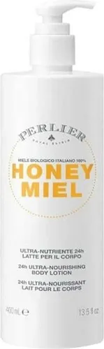 Perlier Honey 24H Ultra Nourishing Body Lotion - Feuchtigkeitsspendende Körperlotion mit Honig für 24 Stunden Pflege, ideal für trockene Haut. Inhalt: 400 ml, für ein geschmeidiges Hautgefühl.