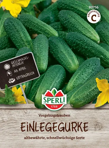 Mein schöner Garten DE SPERLI's Einlegegurken-Samen Vorgebirgstrauben EH001594-001