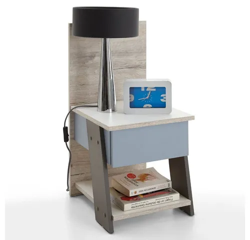 Nachttische Grau von Lomadox