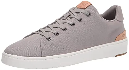 TOMS Travel Lite 2.0 Low Herren Turnschuhe - Leichte Herren Sneaker aus 100% Baumwolle in Grau, ideal für aktive Tage und Freizeit. Bequeme Gummi-Laufsohle sorgt für optimalen Komfort.
