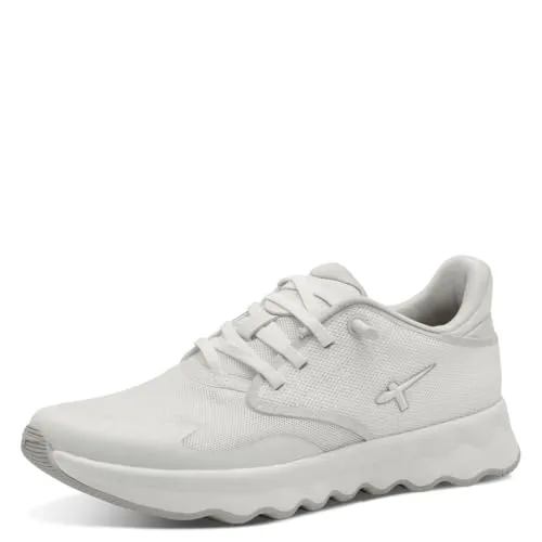 Tamaris Schnürer Damen Vegan sportlich weiß, EU 36 - Damen-Sneaker aus veganen Materialien, ideal für umweltbewusste Fashion-Liebhaber! Die herausnehmbare Sohle und flache Sohle bieten höchsten Komfort für jeden Anlass.