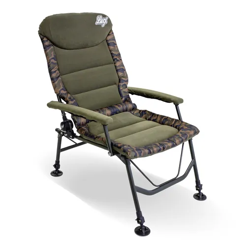 Lucx® Angelstuhl 'Like a Big Boss' – Komfortabler Carpchair für Angler