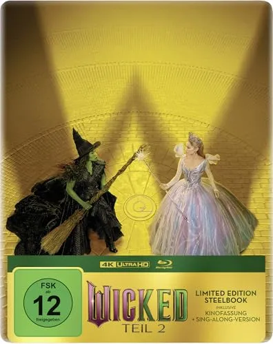 Wicked: Teil 2 (Limitiertes Steelbook B, 4K-UHD+Blu-ray) (Amazon exkl.)