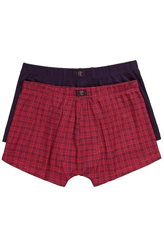 JP 1880 Herren große Größen Übergrößen Menswear L-8XL Hip-Pants FLEXNAMIC®, Oeko-TEX, 2er-Pack, Unterhose rubinrot 6XL 843132544-6XL
