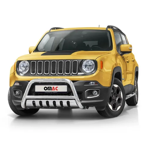 Frontbügel für Jeep Renegade 2014-2024, Edelstahl Silber - Hochwertiger Frontschutzbügel aus rostfreiem Edelstahl für Jeep Renegade. Robuste Bauweise und einfache Montage sorgen für optimalen Schutz und ein stilvolles Design.